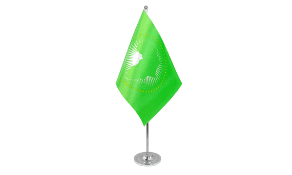 African Union Satin Table Flag